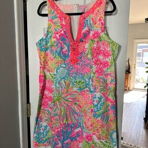 Lilly Pulitzer Pink and Blue Floral Tunic